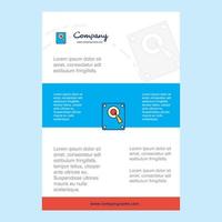 Template layout for Speaker comany profile annual report presentations leaflet Brochure Vector Background