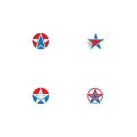 Star logo vector symbol and template icon illustration