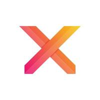 Letter X Logo Gradient Colorful Style for Company Business or Personal Branding vector