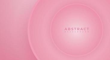 Abstract 3D Background Circle Pink Papercut Layer with Copy Space for Text or Message vector