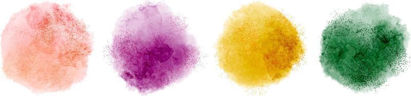 watercolor vector circles. background for title and logo