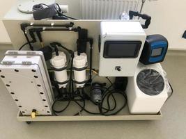 An industrial professional good water treatment system based on reverse osmosis for the production of clean water for industrial, laboratory and medical use photo