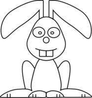 Simple cartoon character illustration in vector file with stroke