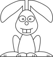 Simple cartoon character illustration in vector file with stroke