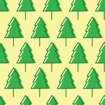 Tree icon with ecology concept seamless pattern background for template, poster vector