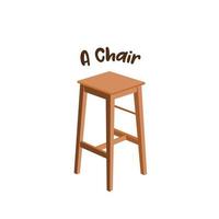 Illustration vector graphic of a chair to sit