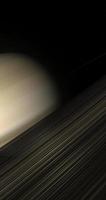 3D rendering of the planet Saturn rotating on its axis video