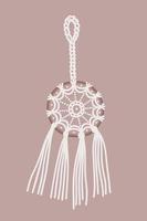 Dream catcher macrame vector