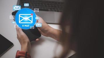 Email Inbox Electronic Communication Graphics Concept photo