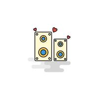 Flat Speaker Icon Vector