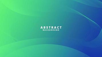 Abstract Green Fluid Wave Background vector