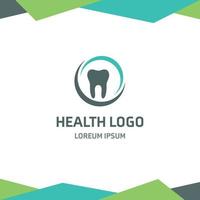 Health logo design with typography vector