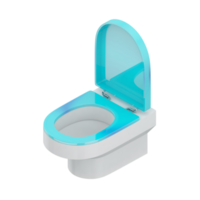 Isometric bathroom items 3D isolated render png