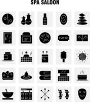 Spa Saloon Solid Glyph Icon Pack For Designers And Developers Icons Of Food Travel Eat Soup Cream Cream Jar Spa Vector