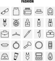 Fashion Line Icons Set For Infographics Mobile UXUI Kit And Print Design Include Jacket Dress Dressing Cloths T Shirt Shirt Dress Collection Modern Infographic Logo and Pictogram Vector