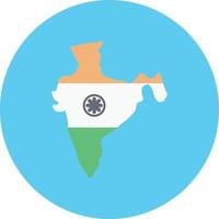 ilustración de vector de mapa de india en un fondo. símbolos de calidad premium. iconos vectoriales para concepto y diseño gráfico.