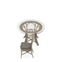 Isometric Chair 3D isolated rendering png