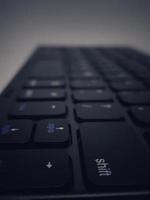 This is a close up photo of a portable folding keyboard.