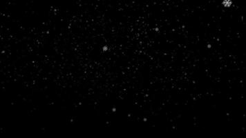 Animation of particles floating in space, colors, stars, background video