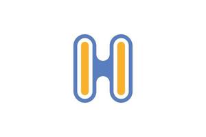 Colorful Letter H Logo vector