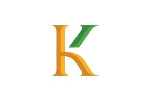 K letter colorful logo vector