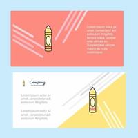 Pencil abstract corporate business banner template horizontal advertising business banner vector