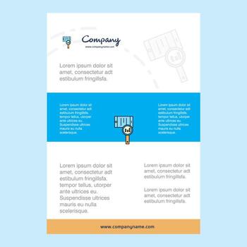 Template layout for Search in smart phone comany profile annual report presentations leaflet Brochure Vector Background