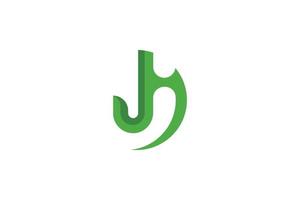 J abstract letter logo vector