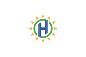 Colorful Letter H Logo vector