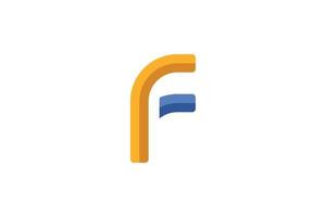 Letter F Logo Abstract vector