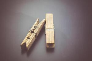 Old Wooden Clothespins photo