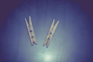 Old Wooden Clothespins photo