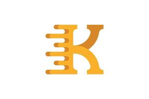 K letter colorful logo vector