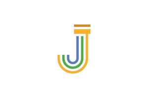 J abstract letter logo vector