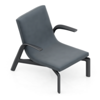 Isometric Chair 3D isolated rendering png