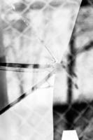 Broken Glass Grayscale photo