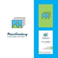 Image Creative Logo and business card vertical Design Vector