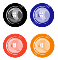 Lens Button Isolated png