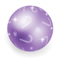 metalen Purper Kerstmis bal. png