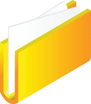 folder illustration in 3D isometric style