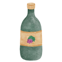 vino acquerello illustrazione png
