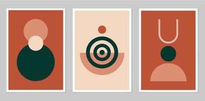 A set of abstract posters. vector