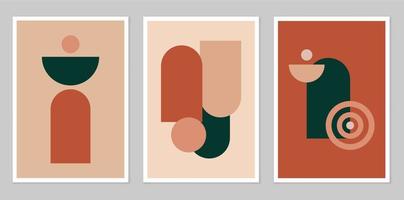 A set of abstract posters. vector