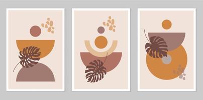 A set of abstract posters. vector