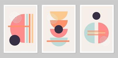 A set of abstract posters. vector