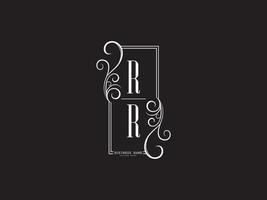 Monogram Rr r r Luxury Logo Letter Vector Icon Design