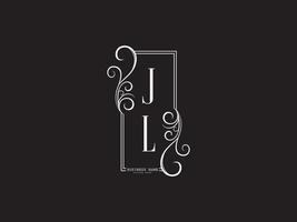 Initials Jl lj Logo Icon, Creative Jl Luxury Letter Logo Image Design vector