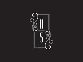 lujo os so os logo carta vector art