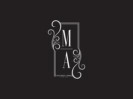 Modern MA Logo Icon, Initials Ma am Luxury Logo Letter Design vector