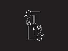 Monogram RY r y Luxury Logo Letter Vector Icon Design